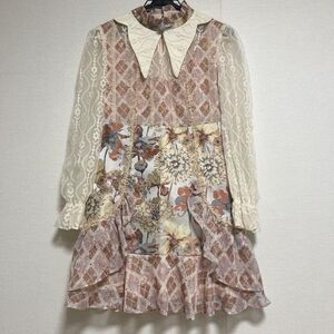 Pink and White Ruffled Tiered Lolita Victorian Dress